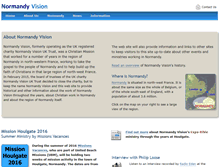 Tablet Screenshot of normandyvision.org
